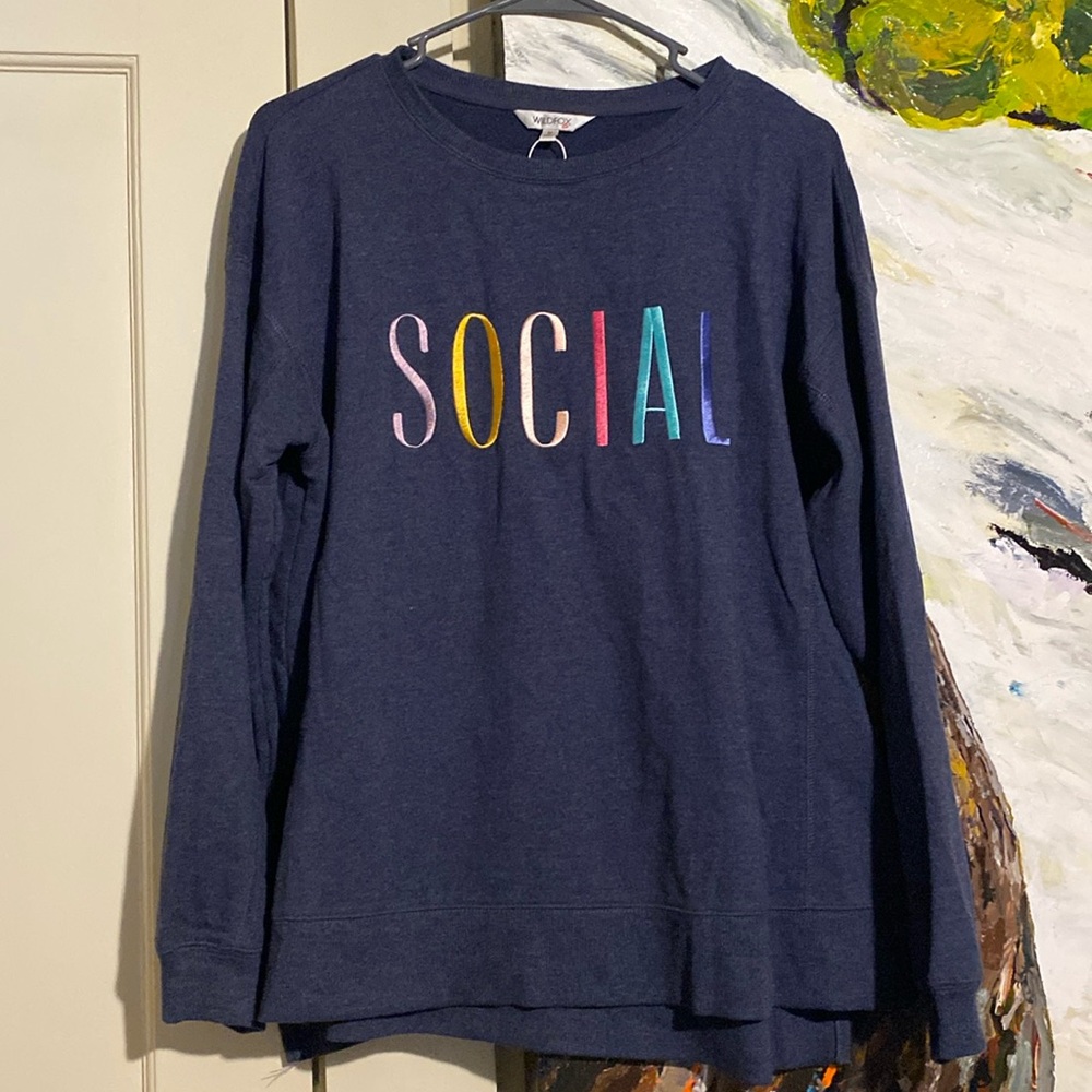 NWOT Wildfox SOCIAL Sweater